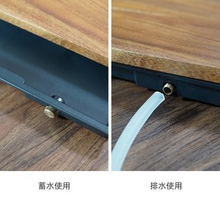 胡桃木茶盘干泡茶盘茶盘干湿两用办公室茶室茶空间商务轻奢风格