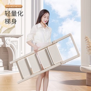 梯子家用折叠伸缩室内多功能加厚乔迁人字梯四五步便携爬梯小楼梯