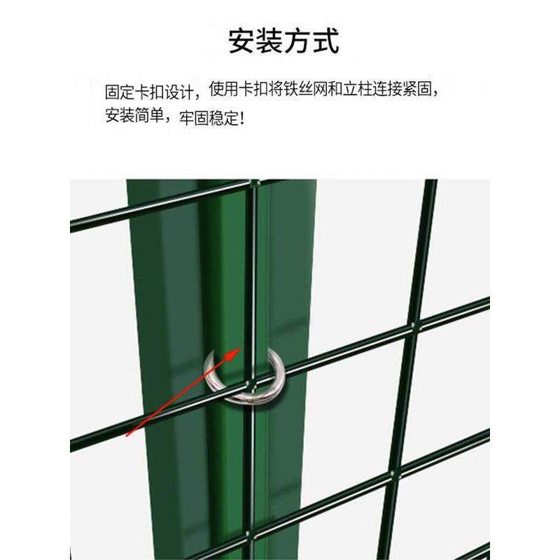 铁丝网栅栏网钢丝铁网护栏网荷兰网养鸡网养殖网围栏围栏围栏防护