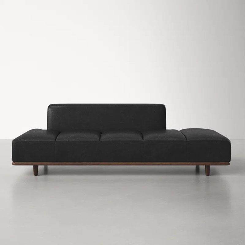 现代简约商用接待皮艺沙发家用阳台卧室贵妃椅美人榻休闲懒人躺椅