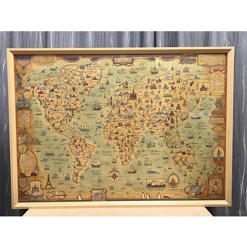 拼图框2000片96*68配套相框实木相框97*69cm70*100猫空拼图裱框