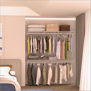 整体衣柜新式 环保砌墙收纳衣柜家用卧室简约现代衣帽间