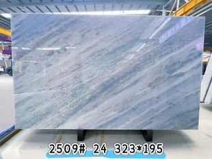 天然奢石蓝水晶大理石餐桌背景茶几中岛台餐边柜台面立柱玄关背景