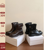 4CM增高短靴2025新款 爆款 今年超火 Chio2nd南风 靴子女鞋 冬百搭