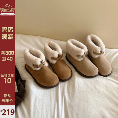 Chio2nd雪地靴冬季时尚加绒棉鞋