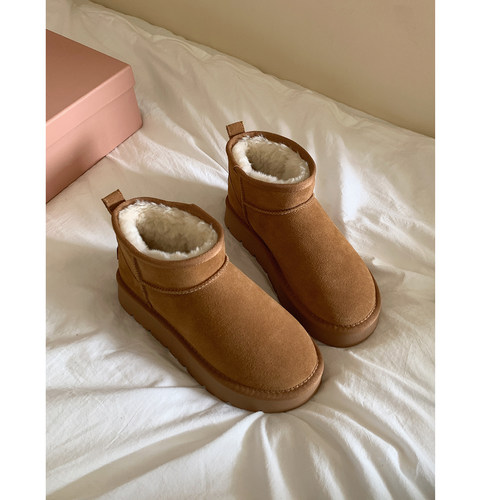 Chio2nd雪地靴冬季女士厚底加绒