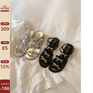 凉鞋 外穿绝美不累脚蝴蝶结仙女鞋 女款 夏季 2025新款 Chio2nd南风