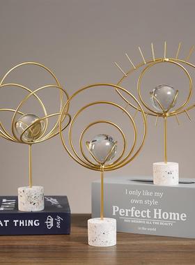 新款金属个性抽象工艺品玄关电视柜酒柜办公室桌面样板房装饰摆设