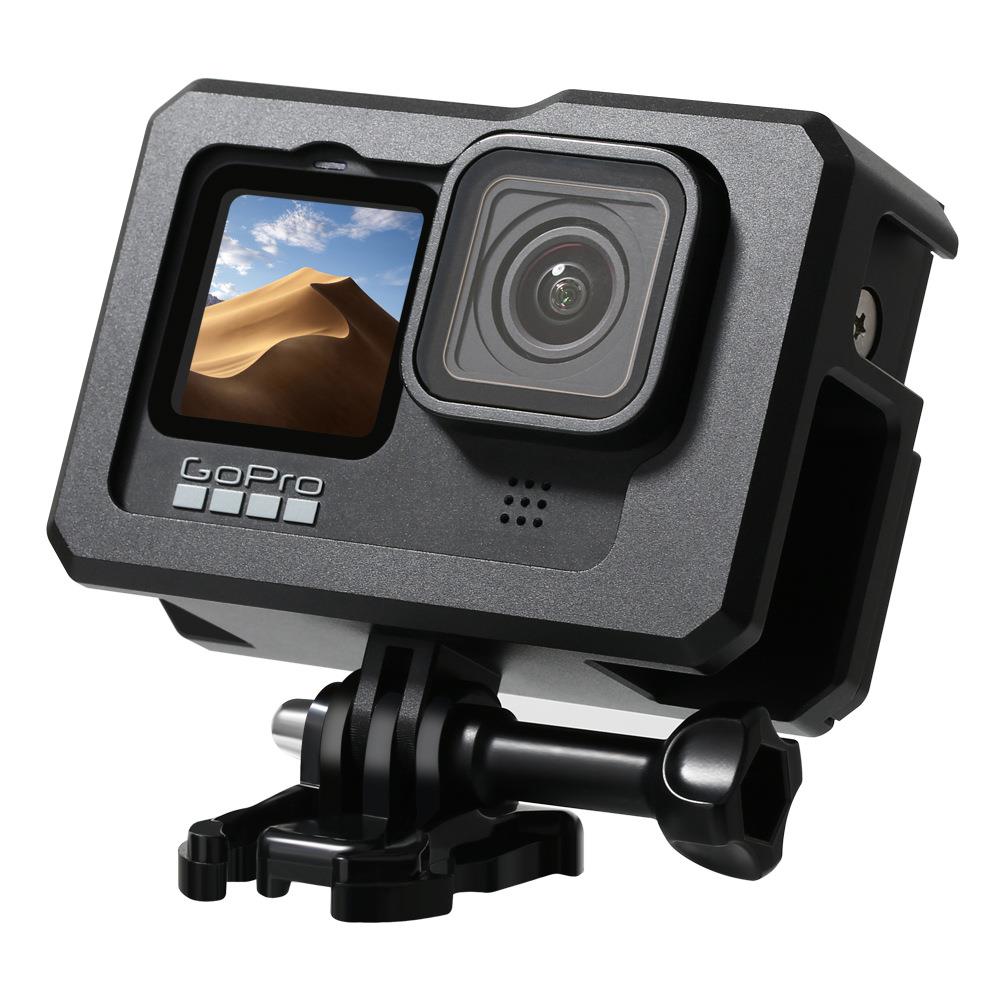 gopro配件保护套兔笼防摔边框保护壳gopro10 9拓展补光灯麦克风