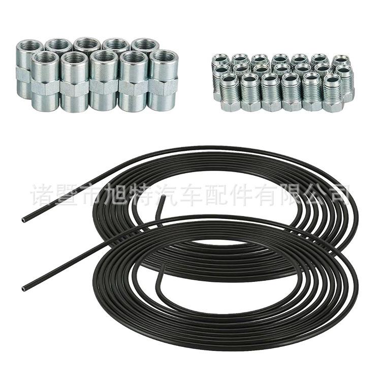 pvf军绿管镀铜邦迪管汽车刹车管制动总管蚊香盘加油管耐压油管