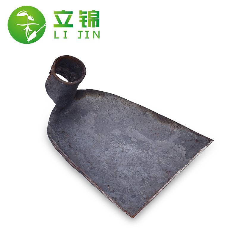立锦农用工具锻打锄头 户外除草种花种菜方头小宽锄 无柄
