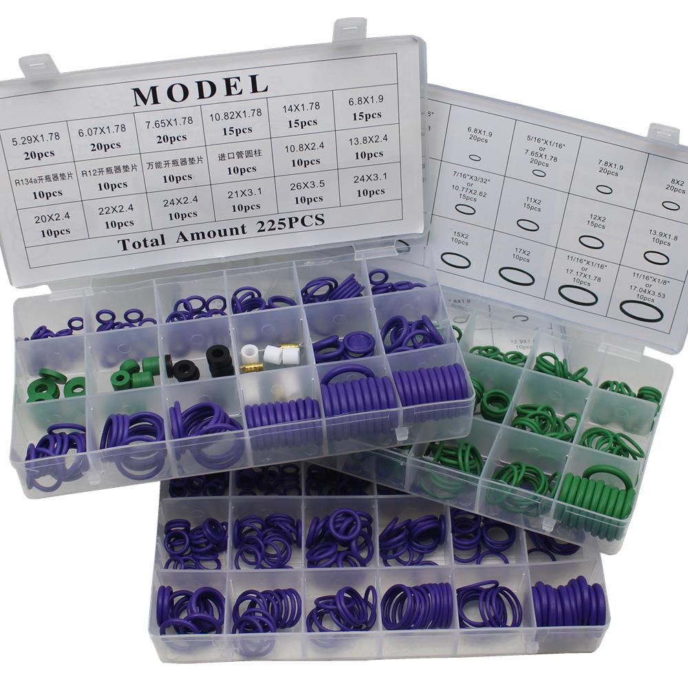 18格空调胶圈 汽车空调密封圈o型圈 维修胶圈18格垫圈 紫色绿色