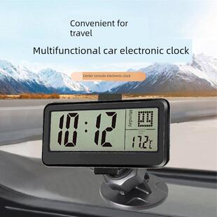 车载多功能电子日历时钟车载时间日历周显示不怕忘记限定日期