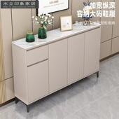 意式 柜现代简约入户隔断超薄玄关柜家用大容量收纳柜收纳柜 岩板鞋