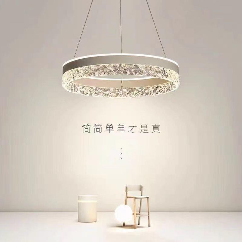 LED现代简约轻奢吊灯客厅主灯创意设计水晶餐厅北欧极简主卧室灯