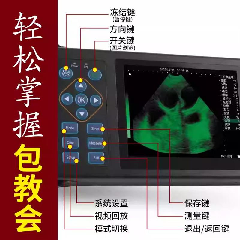 兽用B超机高清便携式手持彩超机母猪测孕仪兽医测孕设备牛用b超机