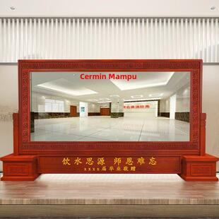 定制仪容镜警容镜军容镜风纪正衣单位大厅公司学校赠礼实木落地镜