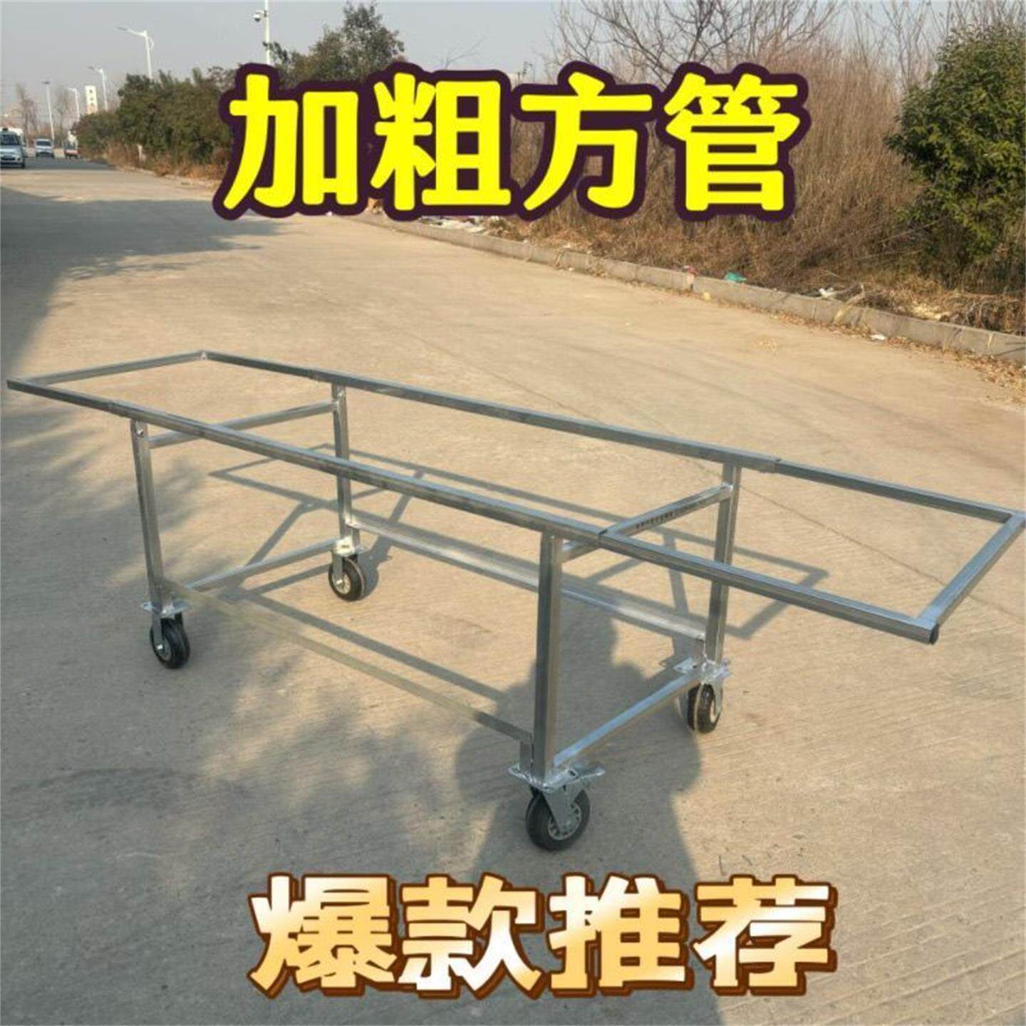 摆摊小推车移动折叠桌加厚带轮子简易摆摊货架可拆卸折叠摆摊车