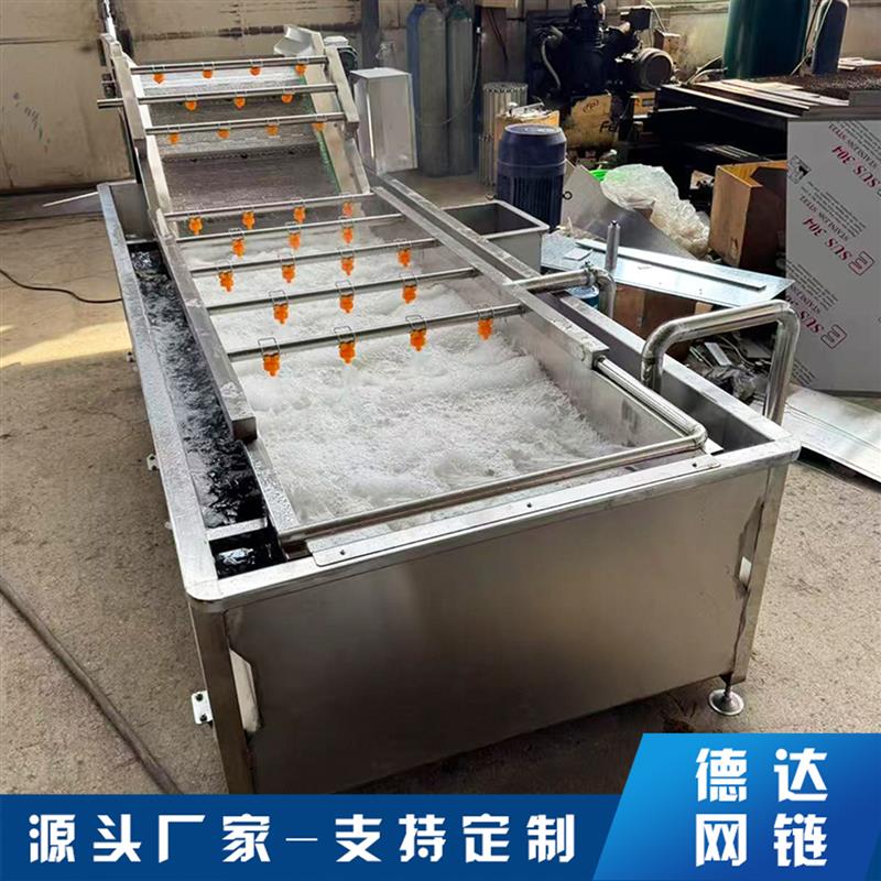 德达气泡清洗机商用全自动大型连续式果蔬叶类水果蔬菜清洗设备