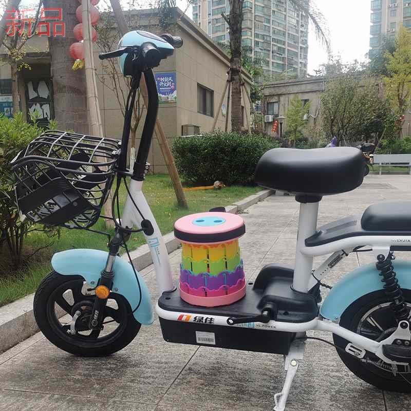 小凳子便携伸缩电动凳车儿童座椅塑料排队神器户外写生马扎折新品