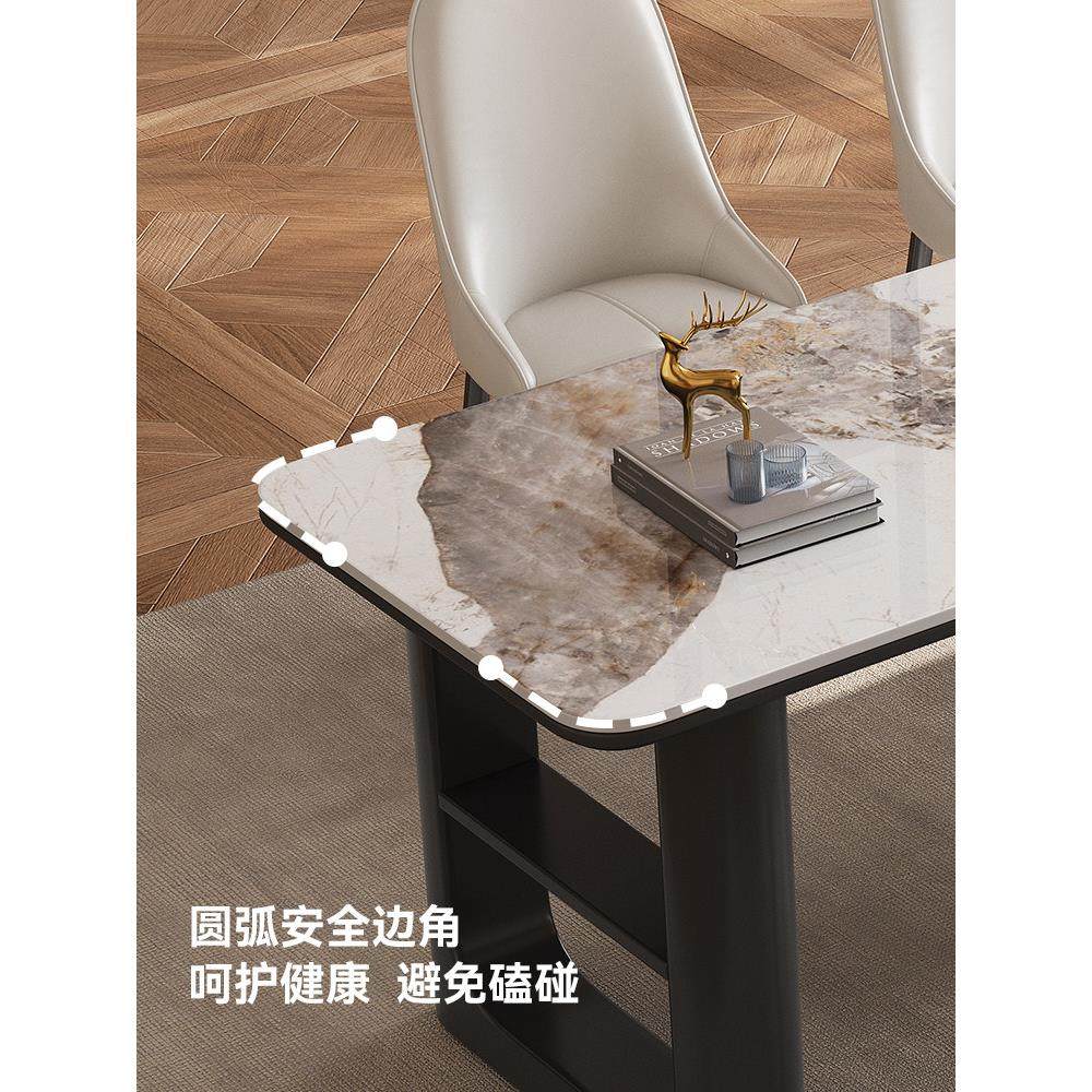 意式极简岩板岛台餐桌一体家用大小户型可伸缩新款简约轻奢高级感,住宅家具,岛台餐桌,淘宝优惠券,粉丝福利购,淘宝优惠卷