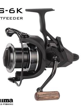 okuma台湾宝熊LS6K/LS8K斜口金属欧鲤钓欧式库钓双泄力远投纺车轮