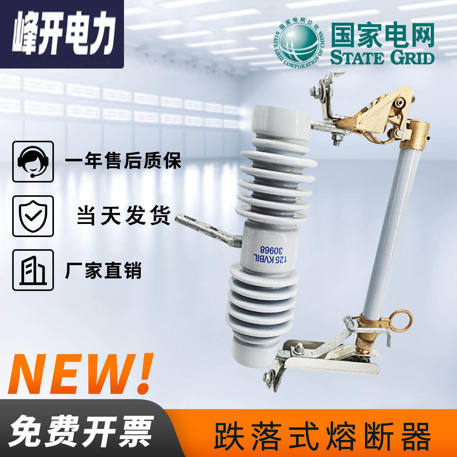 10-12kv户外高压跌落式熔断器令克开关保险熔丝具RW12-15/200A3只
