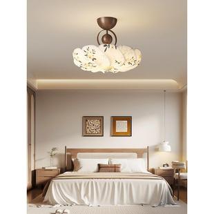 中世纪风格法式卧室吊灯Song’s Aesthetic覆古南洋织物餐厅灯Wab