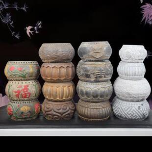 青石墩子底座彷古柱墩石柱顶柱基石木柱石鼓底座柱础石筑基石柱石