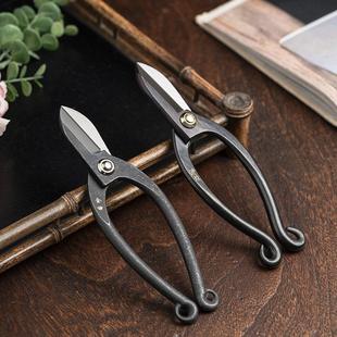 进口国产花剪全钢覆合钢池坊剪刀附带铁丝钳小原流插花花艺覆古