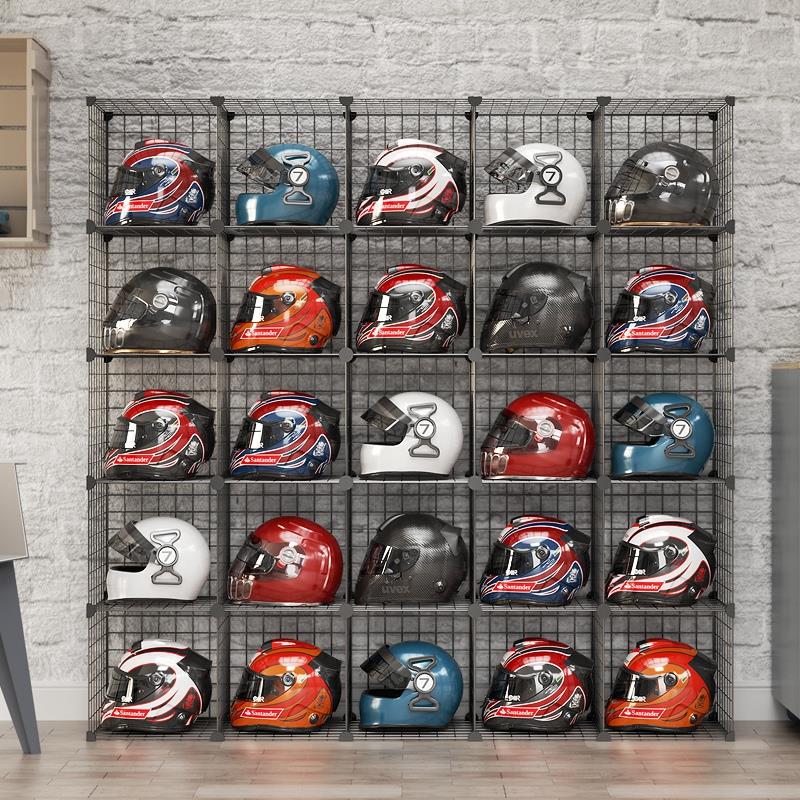 安全帽架子展示架家用免打孔机车小牛电动电瓶机车头帽收纳放置架