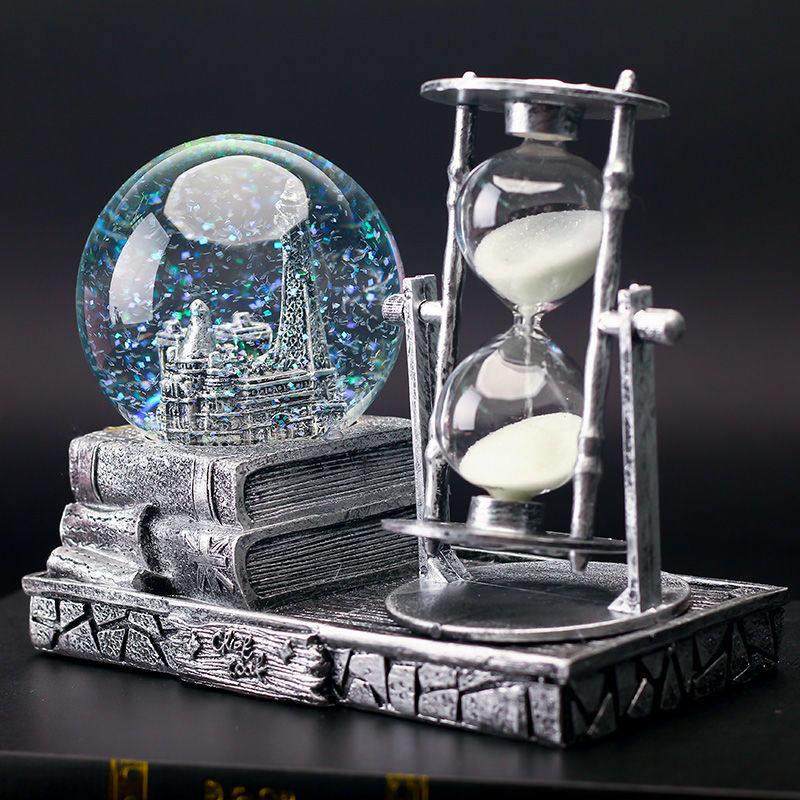 发光水晶球沙漏创意覆古铁塔节日生日礼物送女生男生闺蜜桌面摆件,家居饰品,装饰摆件,淘宝优惠券,粉丝福利购,淘宝优惠卷