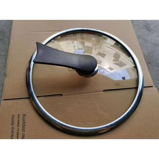 德国锅盖家用304不锈钢加厚32厘米通用直立圆形高蒸锅盖玻璃盖