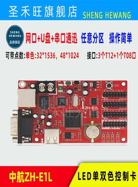 中航网口控制卡ZH-E1L E3L E5L E6L E7L E8L广告LED显示屏主板