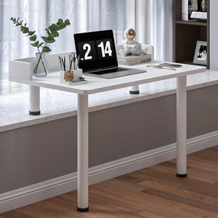 飘窗小桌子高低脚办公桌改造学习桌定制一体书桌长短腿台式电脑桌