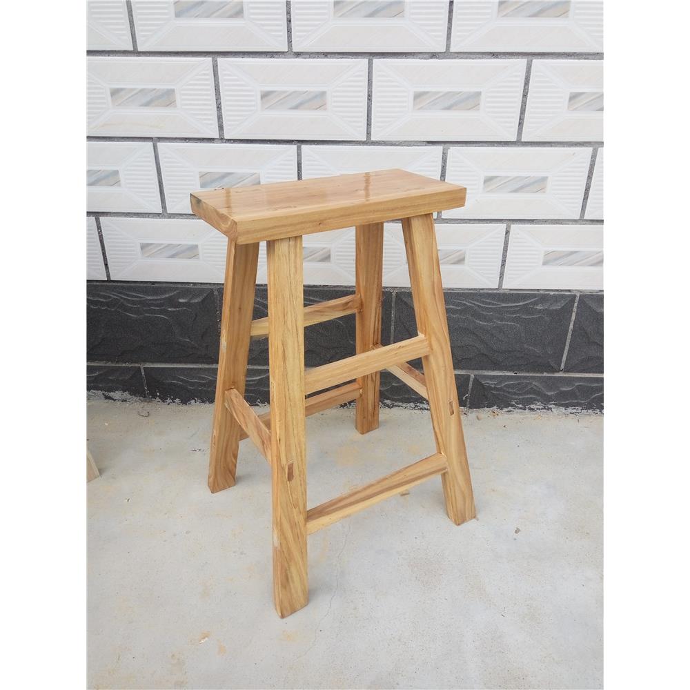 板凳实木高凳子吧台榆木凳家用高脚凳吧凳餐桌凳矮凳木凳子柜台凳