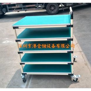 防静电手推车精益管工作台车间物料周转车复合管线棒货架厂家直销
