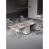 员工桌椅组合员工工作站现代简约办公家具带插座 四人屏风办公桌