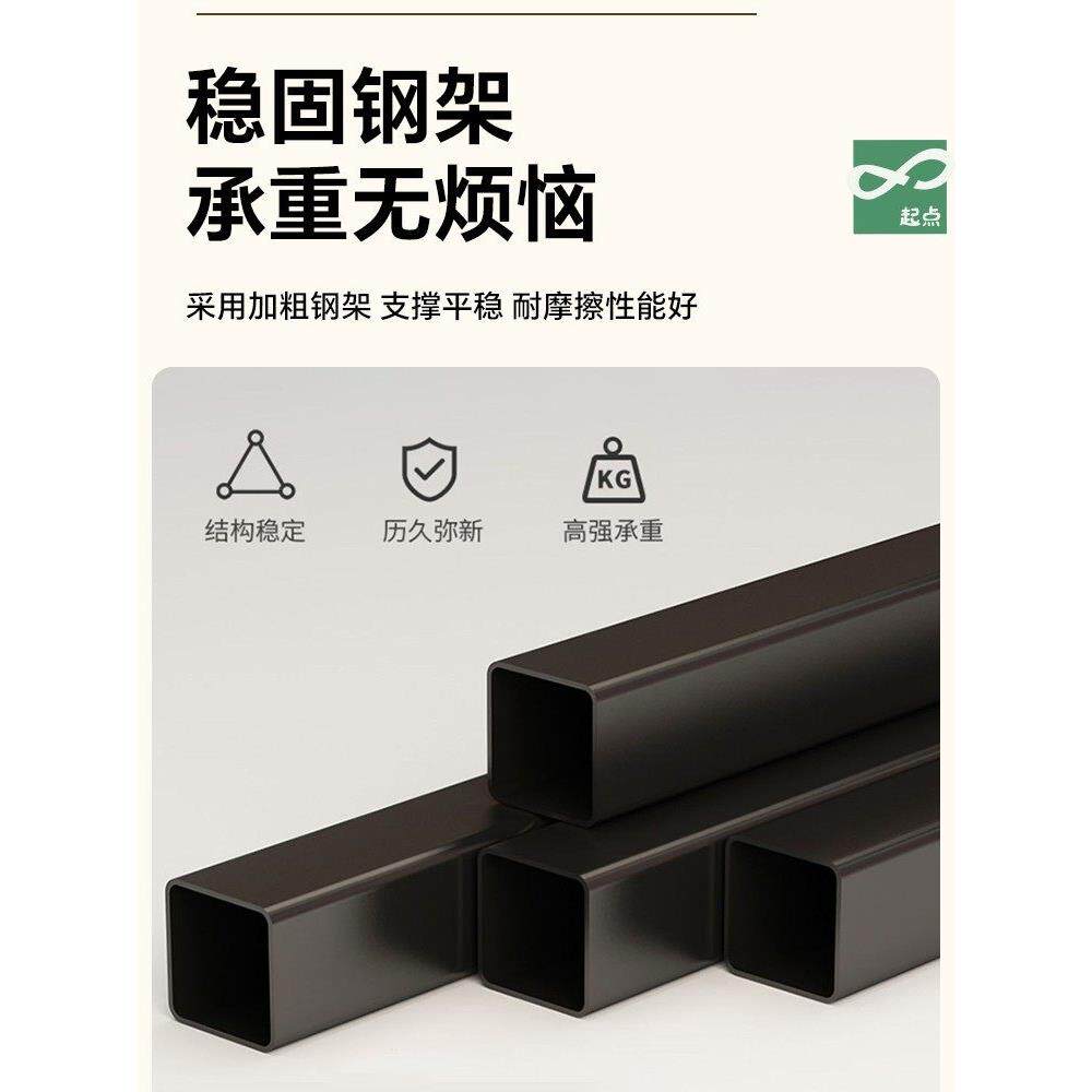 开放式金属衣柜钢木组合铁艺挂衣架子步入式衣帽架卧室落地挂衣架