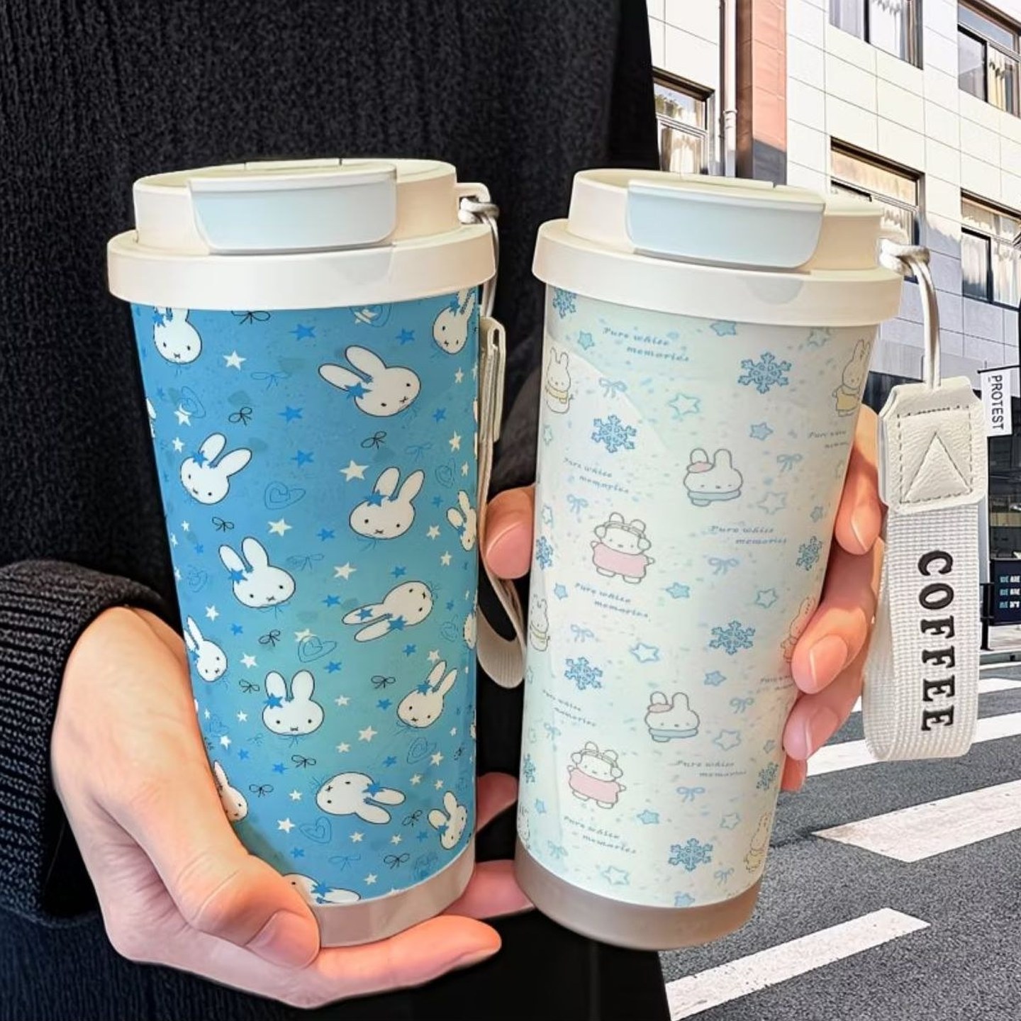 米菲兔ins可爱保温杯不锈