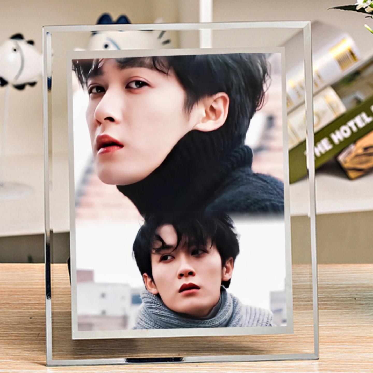 檀健次照片相框摆台高级感图片