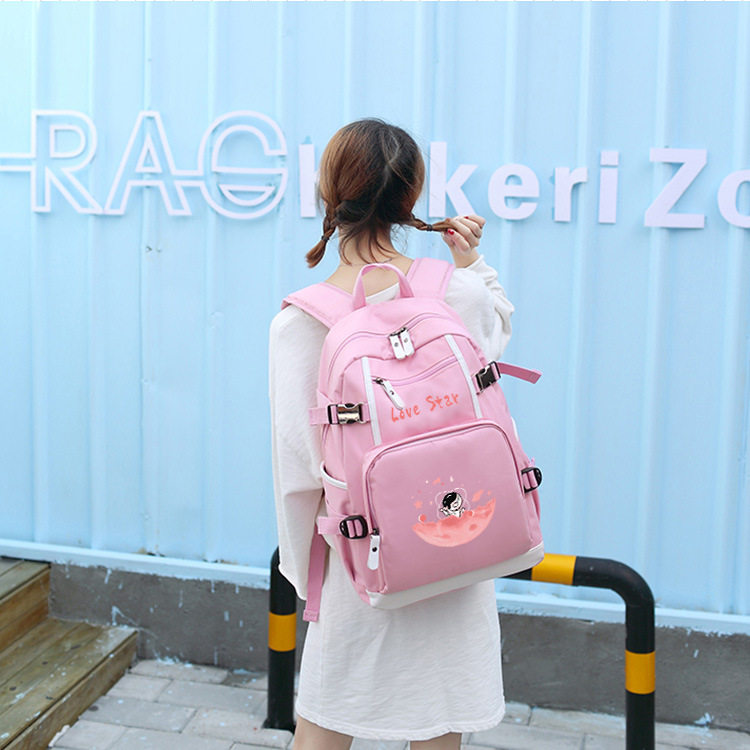 爱情星球书包女高中初中小学生三到六年级手办周边大容量韩版日系