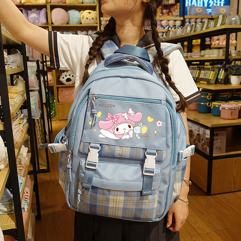 美乐蒂手办周边可爱卡通甜美少女jk双肩背包学生书包女生小清新学