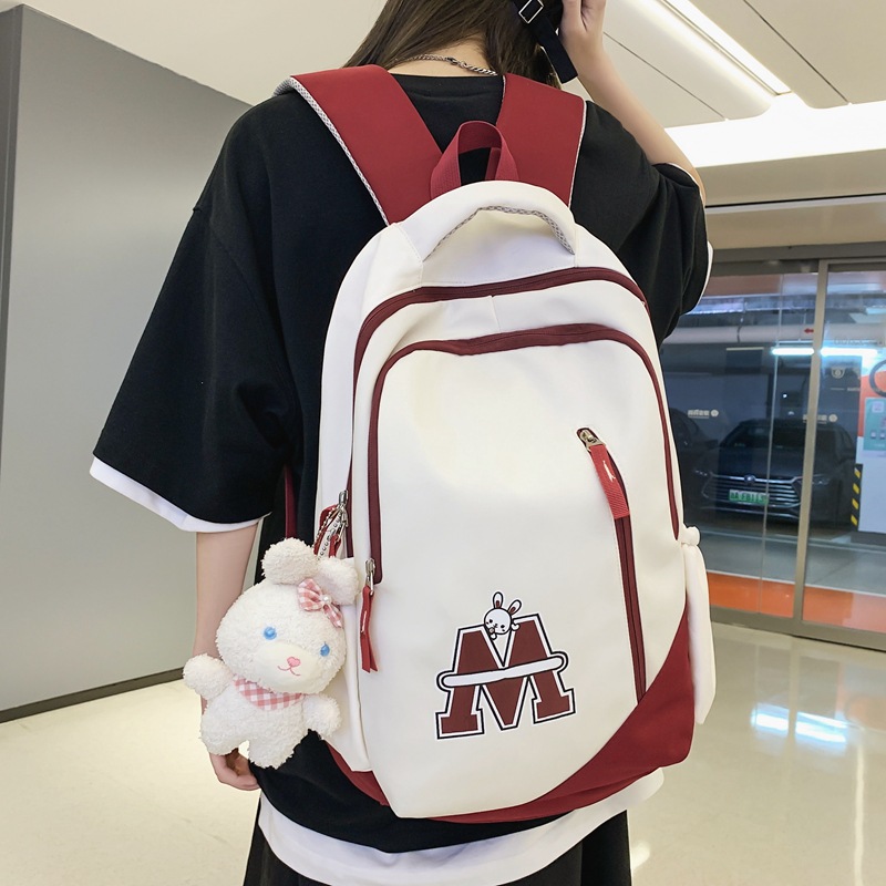 书包女高中大学生美式复古大容量
