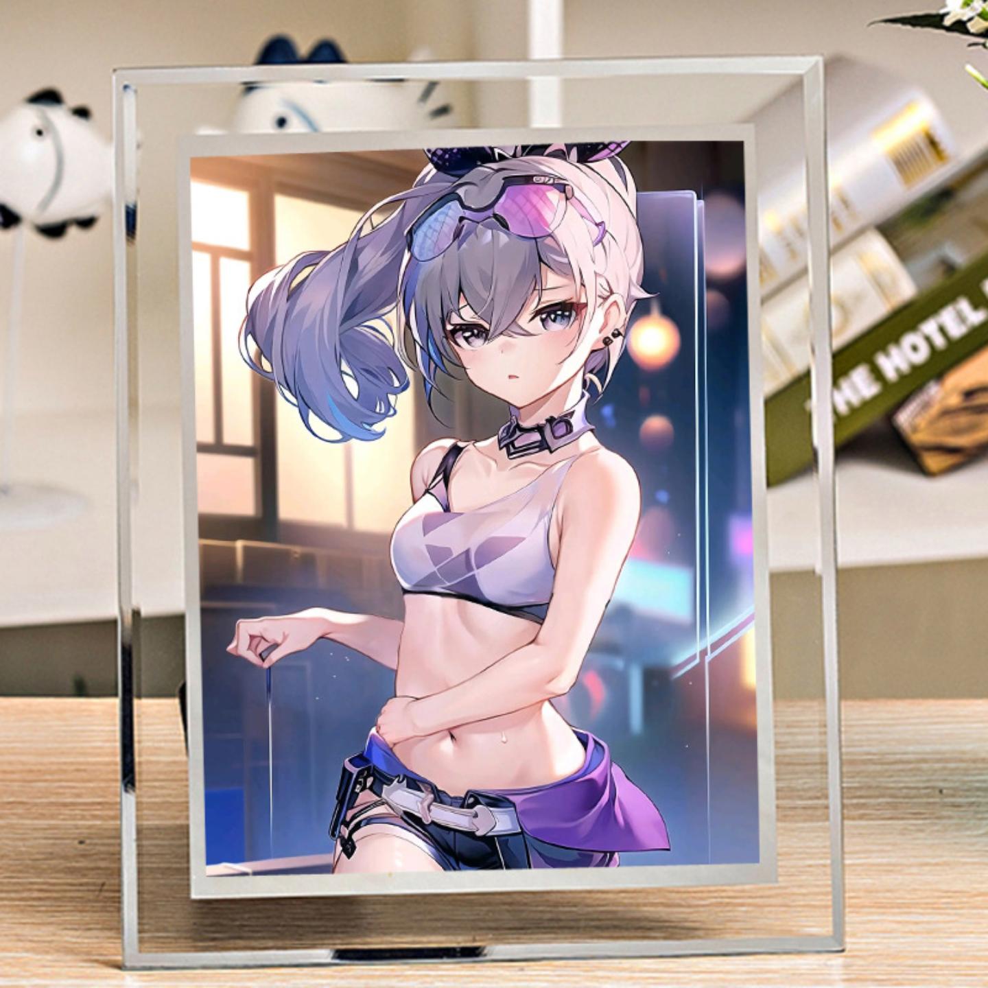 银狼星穹铁道照片相框摆台高级感