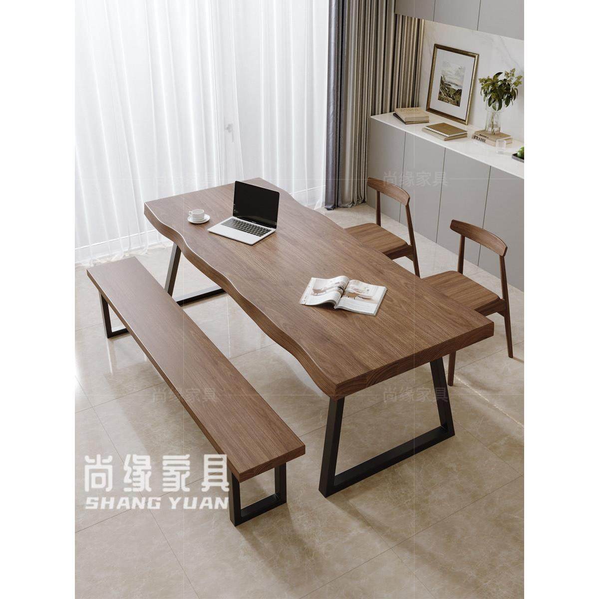 去客厅，实木大板桌，长桌，工作台，家庭儿童学习阅读桌，餐桌一,住宅家具,书桌,淘宝优惠券,粉丝福利购,淘宝优惠卷