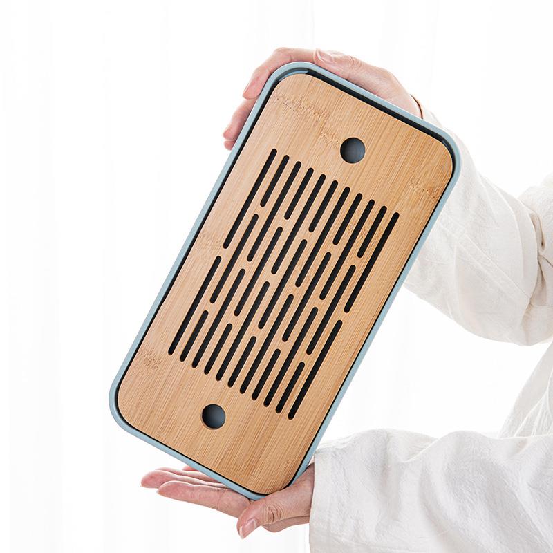 小型茶盘家用轻奢现代办公室茶台功夫茶具茶海简约干泡台托盘户外