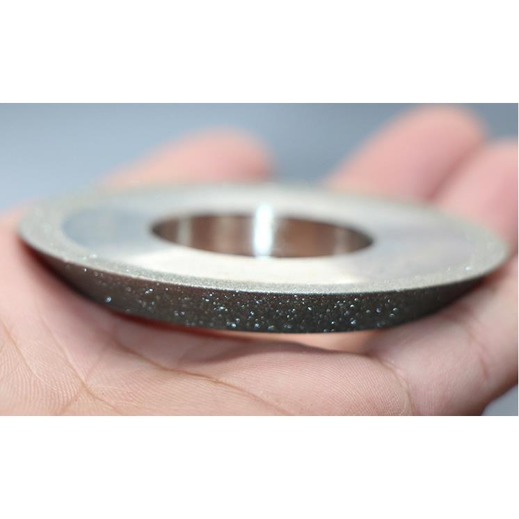 SDC单斜边金刚石砂轮 电镀斜角硬质合金打磨砂轮 锐安得钨钢专用