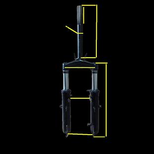 新国标两轮电动车前叉减震新款小蜜豆前后支架避震器原厂配套一体