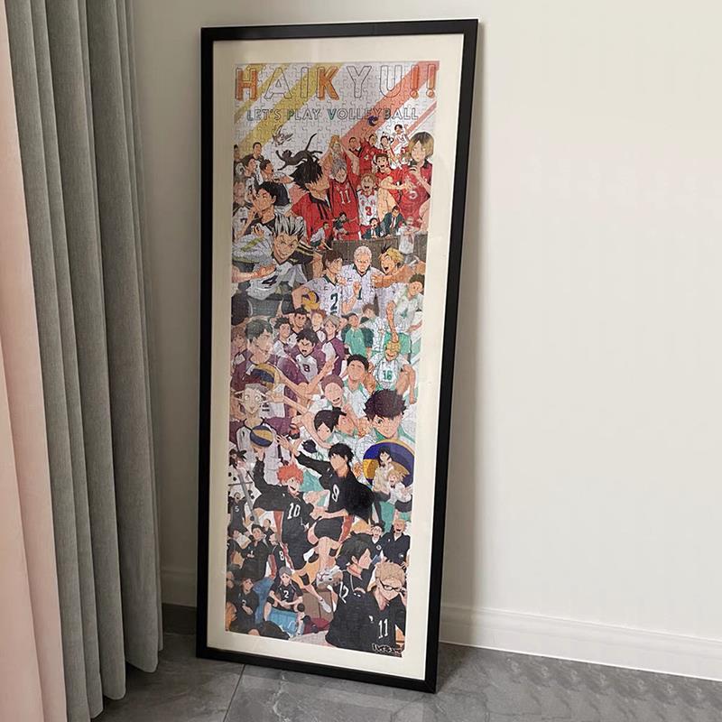 简约现代拼图框日本Ensky 排球少年乌野高校排球部950片102*34cm